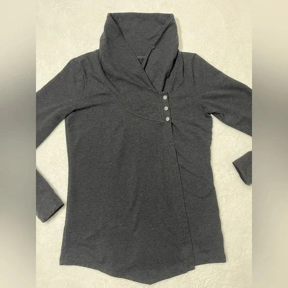 Sweater with Button Neck - Picture 2 of 15